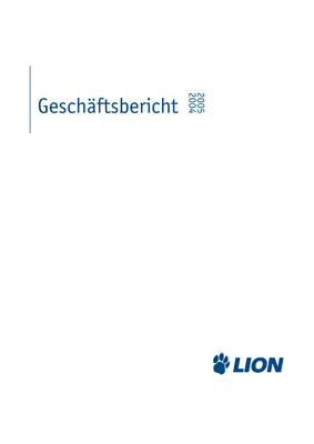 Titel Geschäftsbericht LION